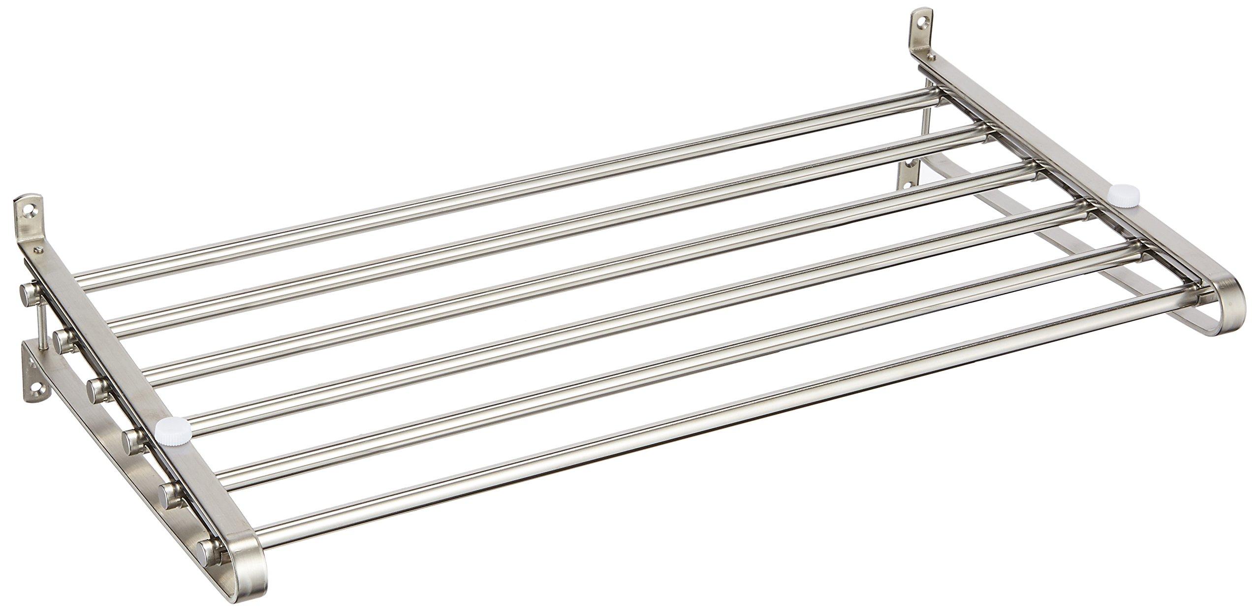 

Ikenaga Iron Works AV-45 Stainless Steel Pipe Shelf Kitchen Rack, 45cm, Made in Japan