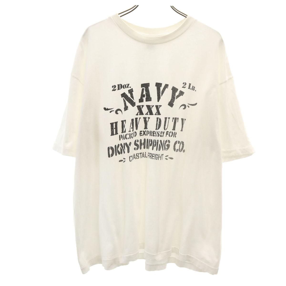 

DKNYJEANS 90s Made in USA Old Short sleeve T-shirt ONE SIZE white Men s Used