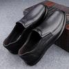 Fashion Genuine Leather Men Boat Shoes Breathable Male Business Loafers Classic Slip on Flats Casual Footwear New Antiskid Driving Shoes