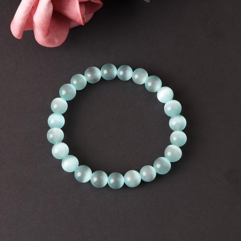 Women s Shining Cat s Eye Beaded Bracelet - Niche Style, Simple Fashion, Perfect Gift for Students & Best Friends