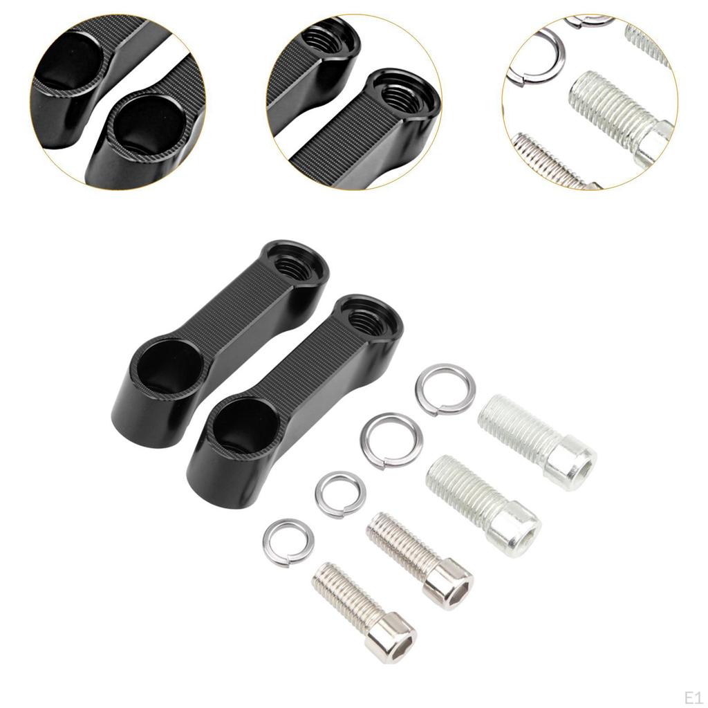 Mirror Handlebar Mount Riser Extender Rearview Adapter Professional Easy Installation