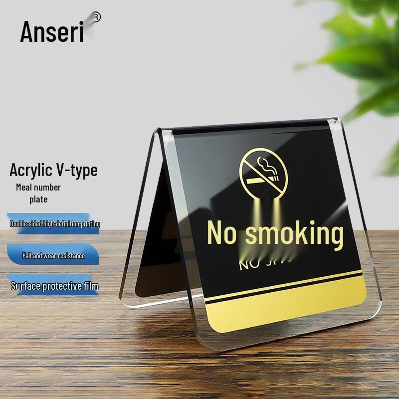 Acrylic V-Shape Table Sign Standard