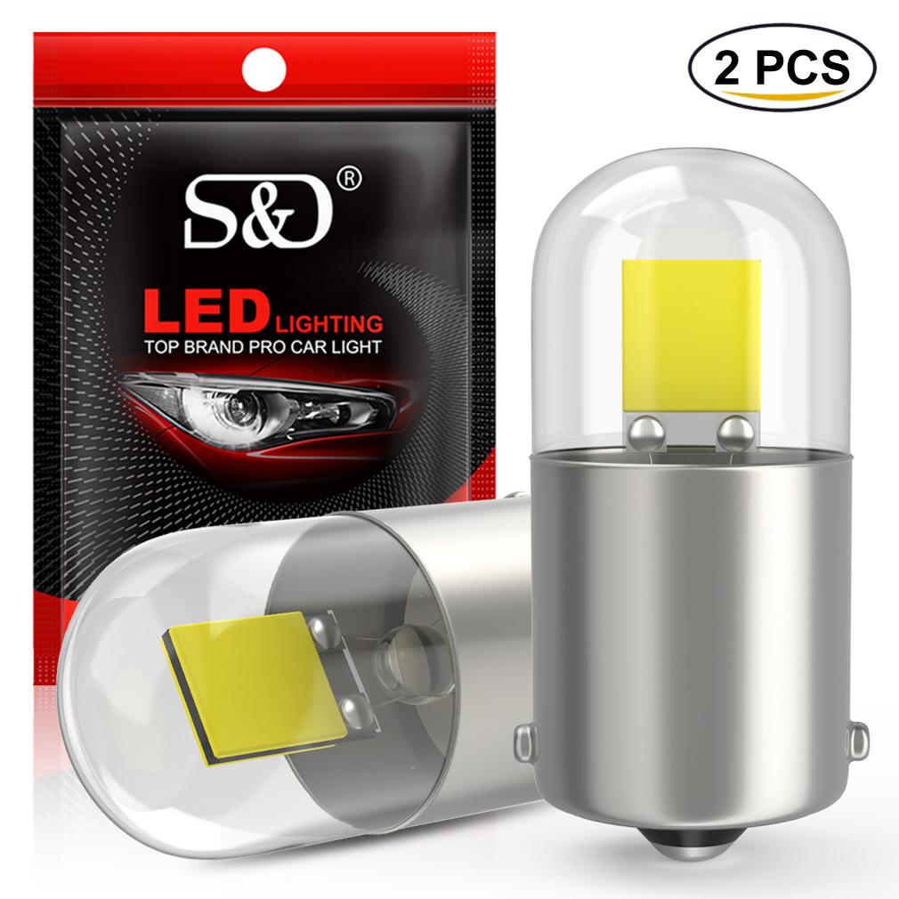 

2шт P21W Led 1156 BA15S BAU15S PY21W Супер яркий COB чипы автомобиля поворотник обратный свет стеклянная лампа белый янтарный желтый 12V