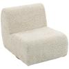 Swivel Lounge Chair, 360 Degrees, 1-Seater, Beige Chenille