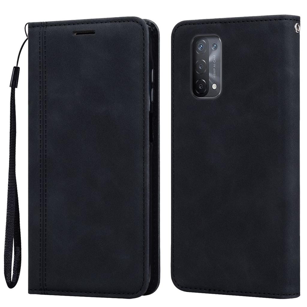Magnetic Closure Flip Wallet Phone Case for OPPO A74 5G,A54 5G Vintage PU Leather Card Holder Cover