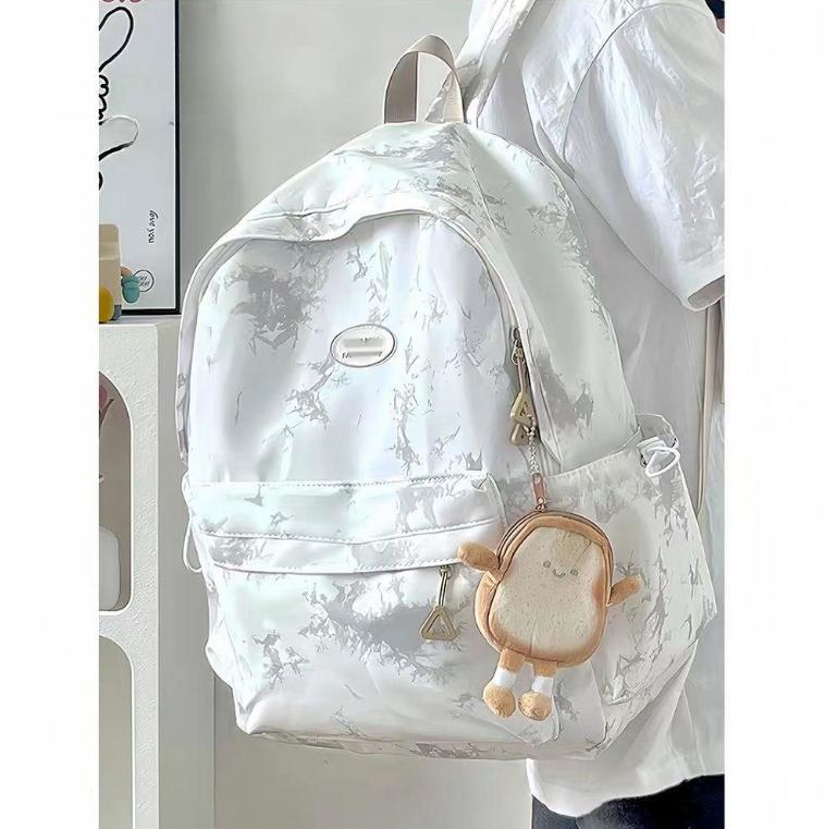 Tie-dye Niche Ins Style Schoolbag Simple and High School Students Backpack