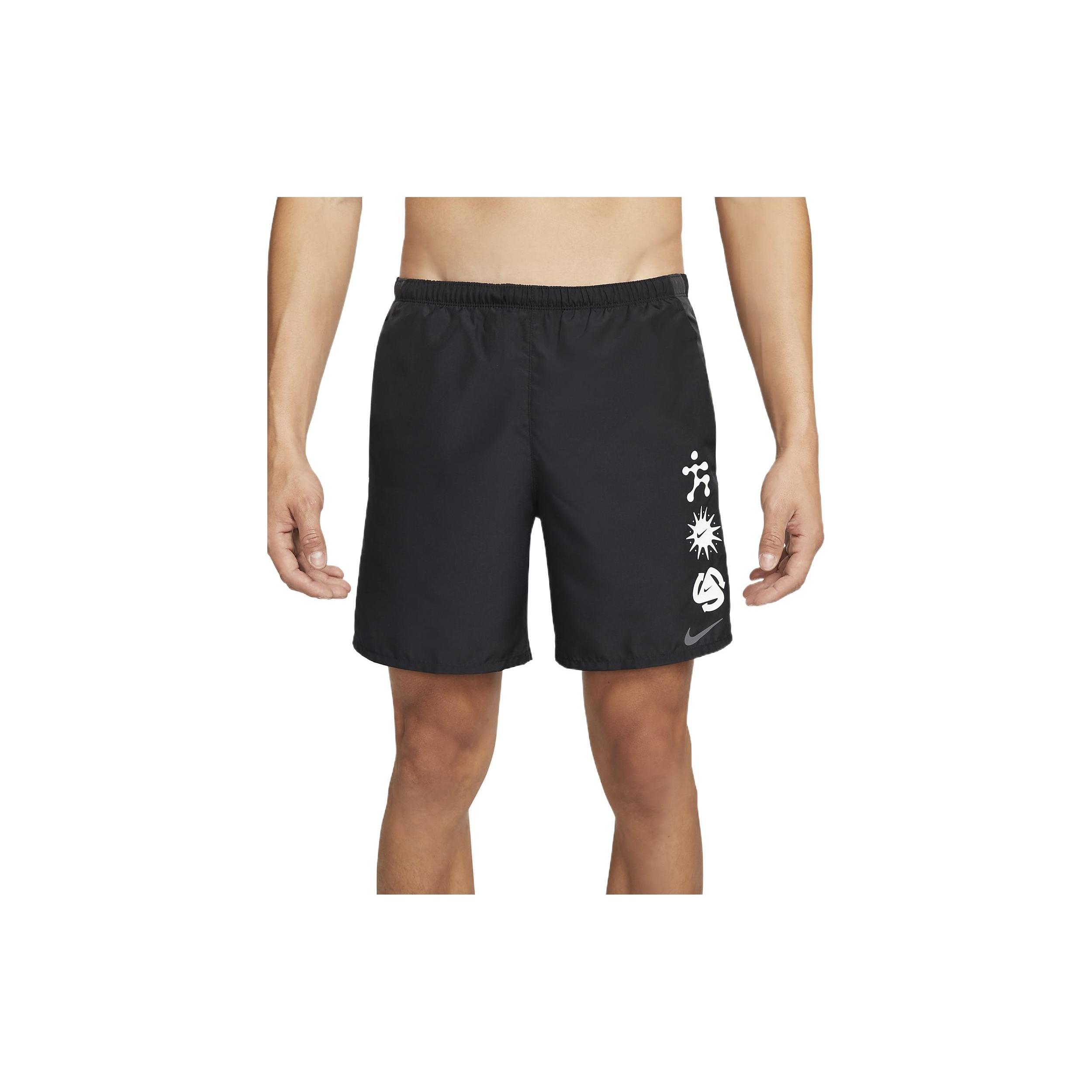 Men s Nike Pattern Printing Lacing Black Straight Shorts DM4714-010 M