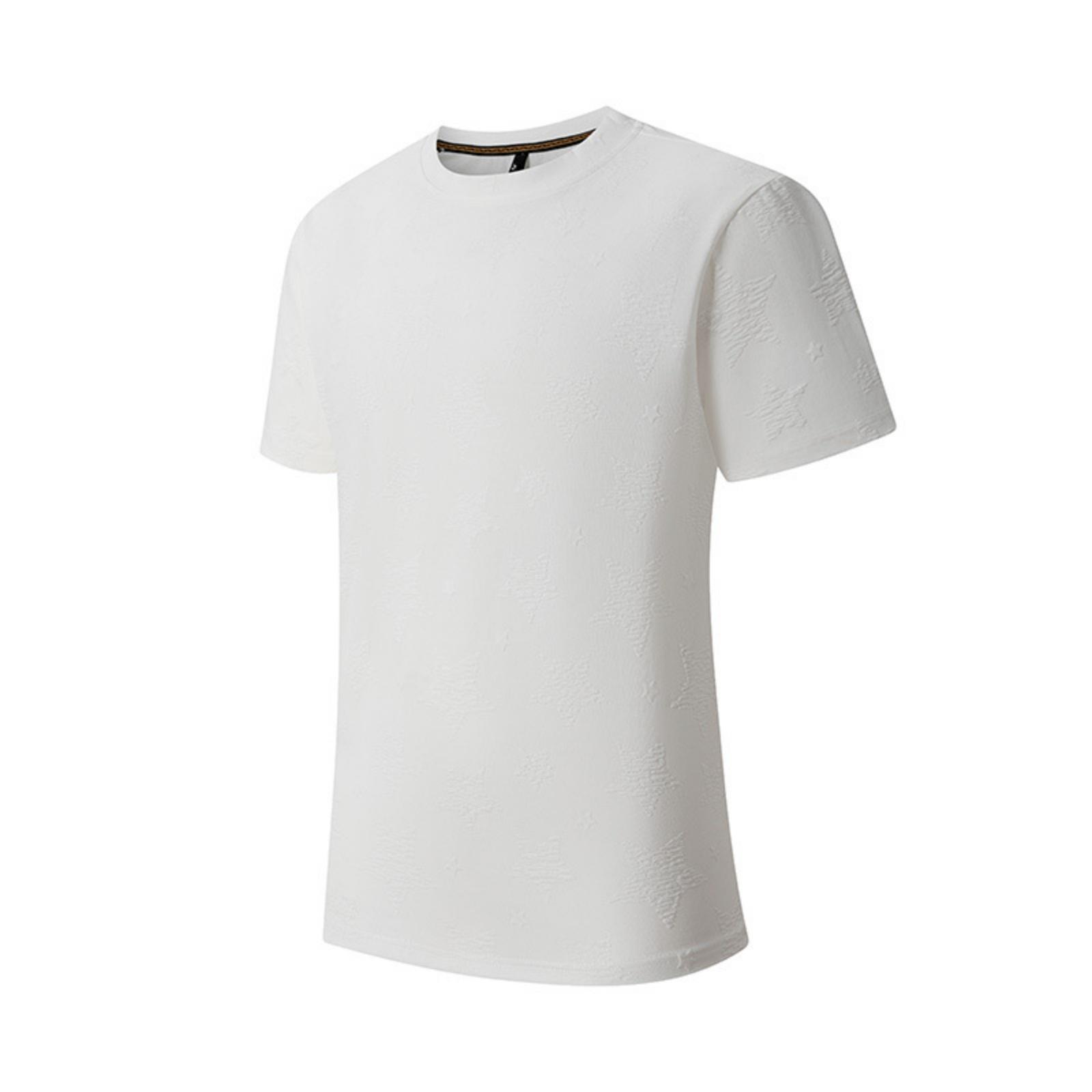 

Men s Textured Quick-drying Short-sleeved T-shirt - Men s Lightweight, Breathable, Cool- Sports And Casual Top XL білий