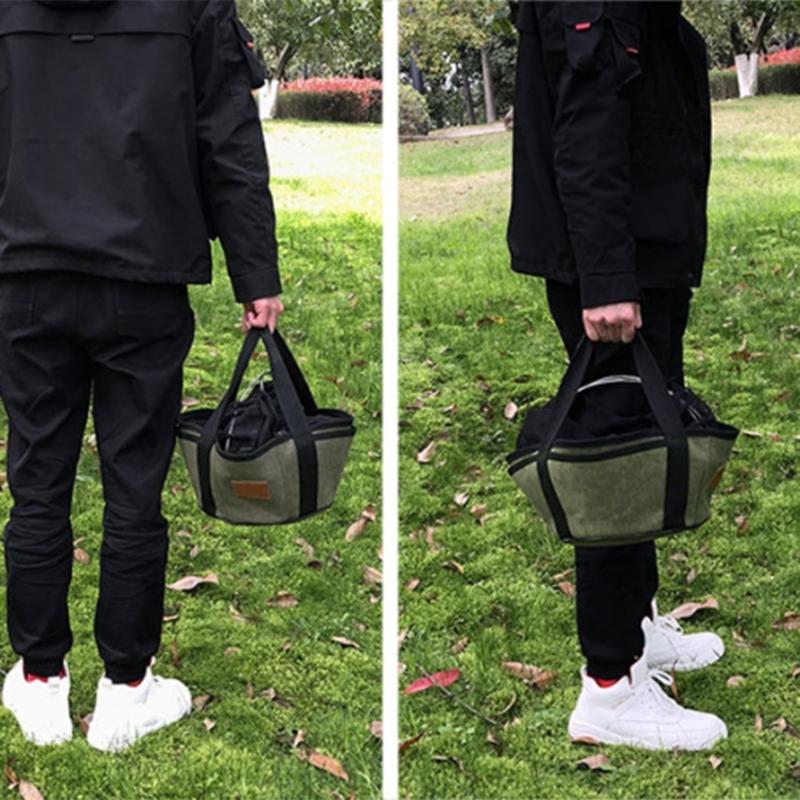 Camping Travel Picnics Cutlery Storage Bag Multifunctional Camping Utensils Bag for Campers and Outdoor