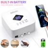 120W UV LED Nail Lamp Professional 30 LEDs Nail Dryer with 3 Timer Settings Rechargeable Manicure Lamp for Curing All Nails Gel