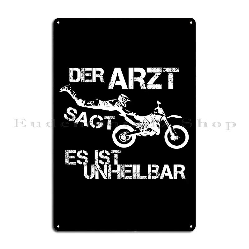 Motocross Funny Gift Metal Plaque Poster Wall Decor Cinema Create Character Cinema Tin Sign Poster