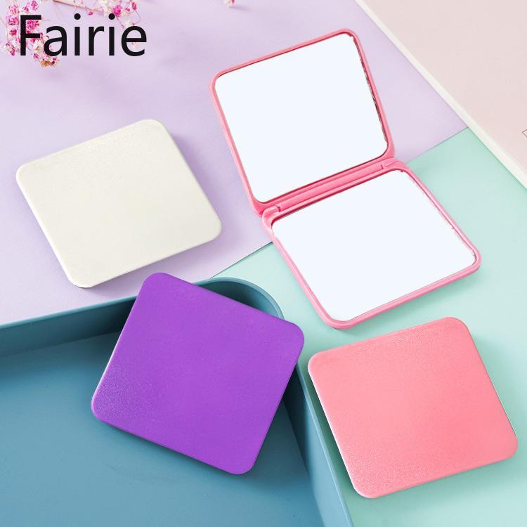 Small Folding Portable Mirror Carry Around Cute Mini Double-sided Makeup Mirror for Women's Bag Portable Mirror Fairie