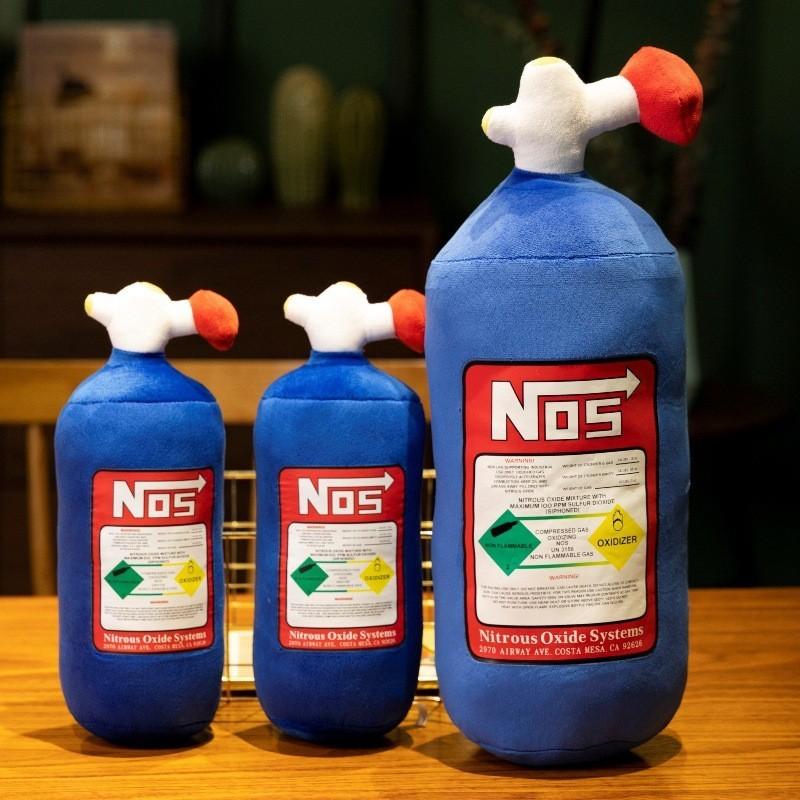 Blue Nitrogen Tank Shape Plush Car Pillow Toy Wholesale For Cross-border Bestselling