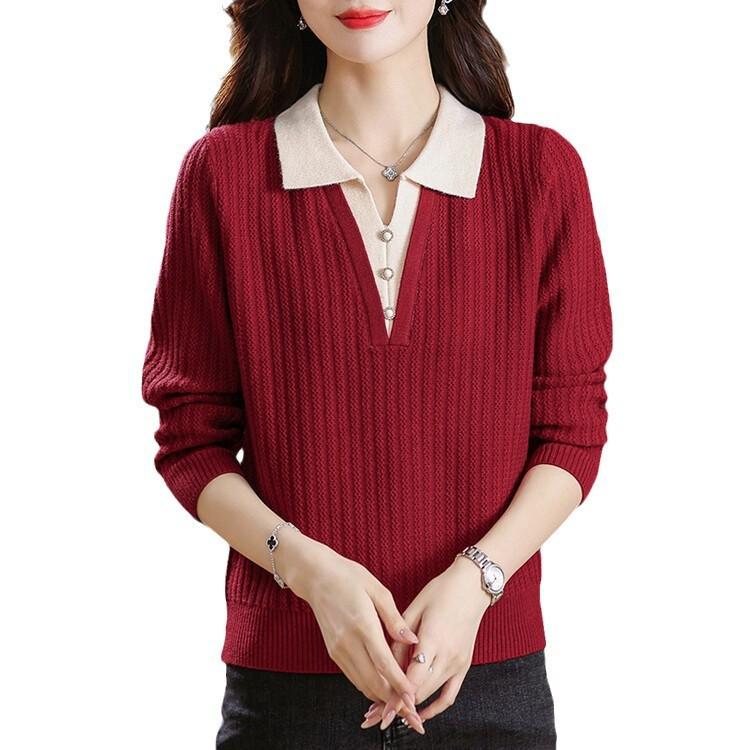 Dámský svetr Podzimní a zimní Pletený Podzimní a zimní top Zimní pletený svetr