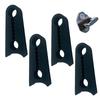 4pcs Car Door Shock Absorber Universal Car Door Buckle Soundproof Deadener Damper Cushion Anti-Vibration Buffer Pad