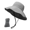 Women's Cooling Wide-Brim Sun Protection Bucket Hat