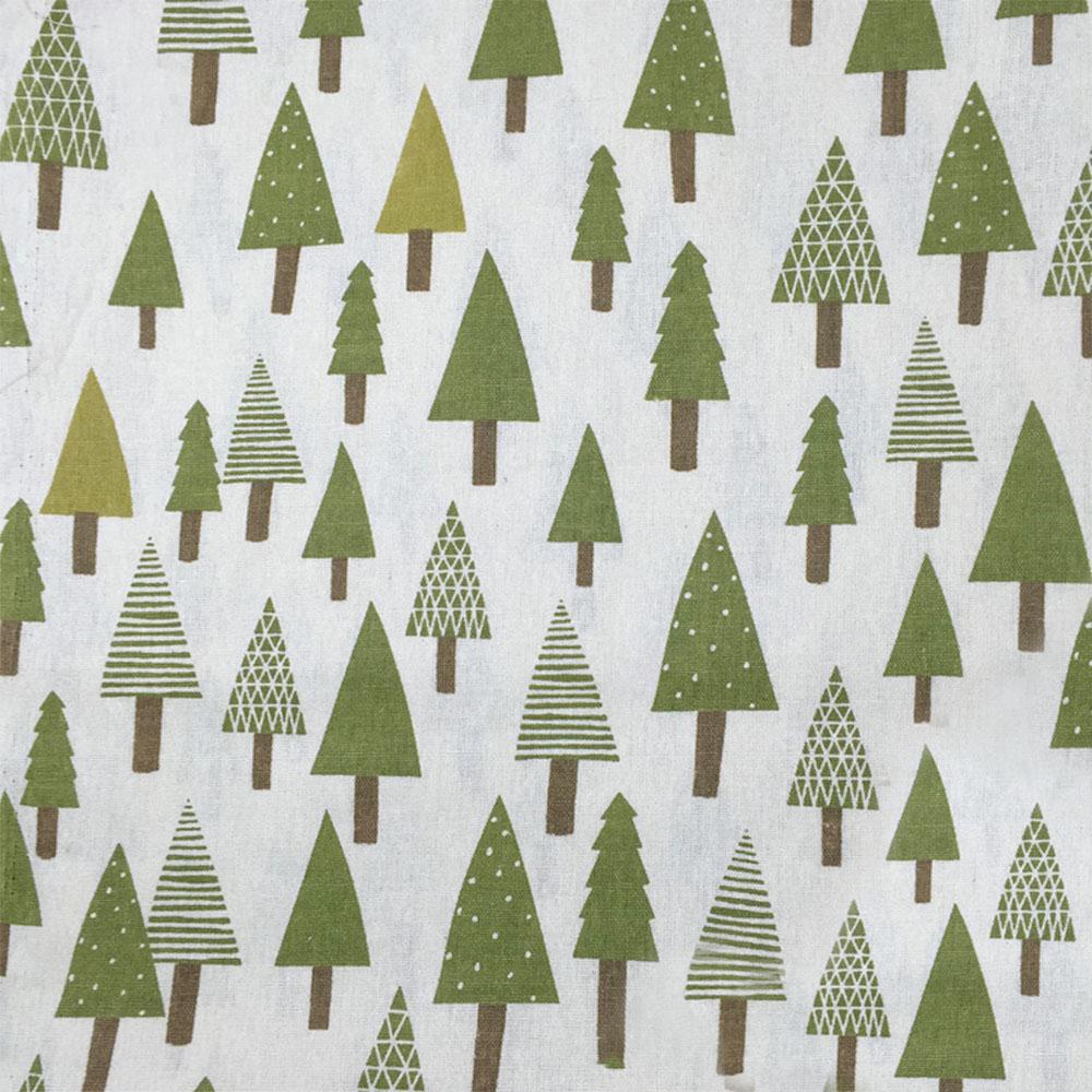 

Multi-Size Snowflake Bell Deer Pattern Linen Cotton Fabric Breathable Soft for Clothes Apron Table Runner Holiday Sewing Supply 70x45CM