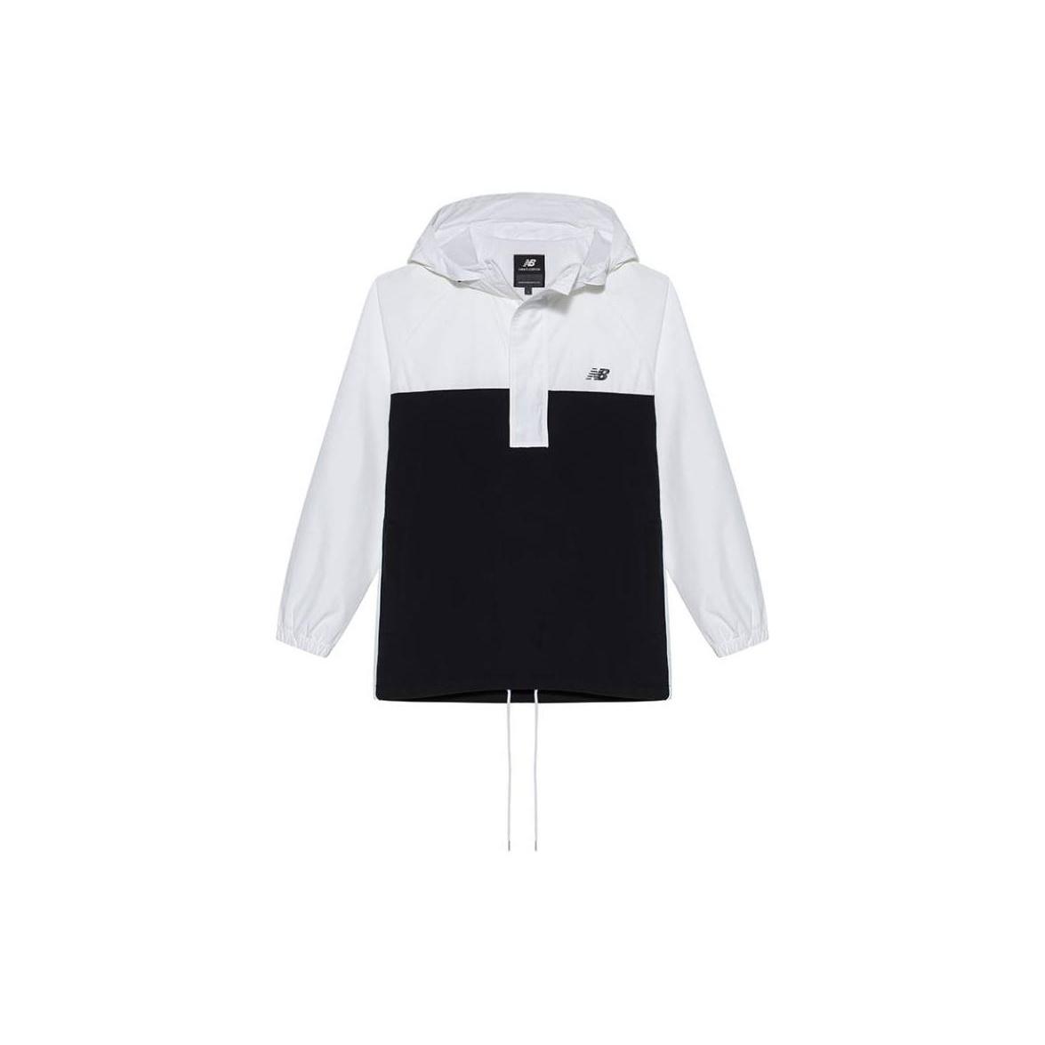 New Balance Fleece Windbreakers Asia Sizing White Black Unisex NA83N033-WT M