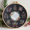 Kerst Herinnering Borduurpakket Kerst Handwerk DIY Set Complete Knutselset met Garen Instructies Handgemaakt Vakantiecadeau voor Familie Vrienden