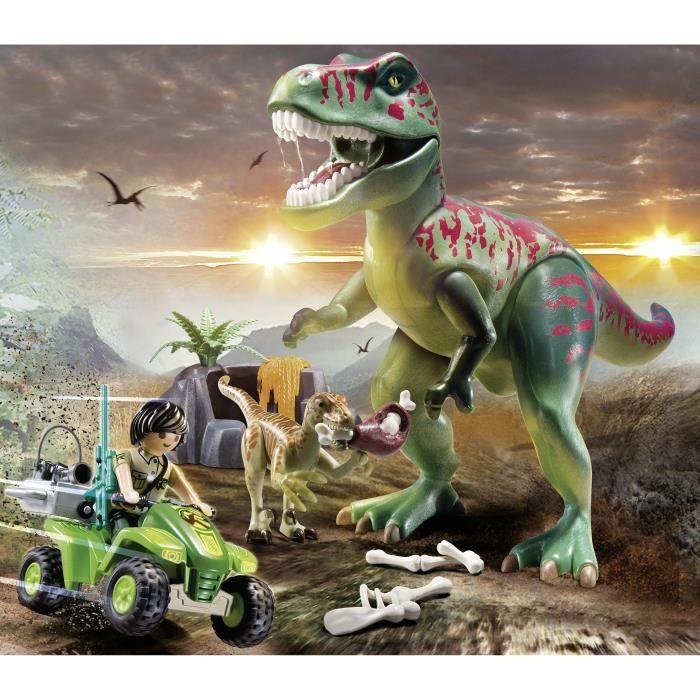 PLAYMOBIL - Dinos - Explorer with Quad and Tyrannosaurus