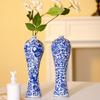 Celadon Blue & White Jingdezhen Porcelain Decorative Vase for Living Room