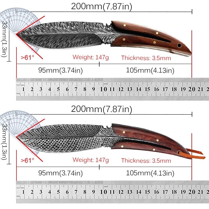 Profesionální kuchyňské nože s pouzdrem na nůž Nůž na vykosťování z nerezové oceli Kráječ zeleniny Nůž na krájení ovoce pro Hobby nůž