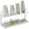 2-Tier Cup Storage Rack Space-Saving Mug Organizer Water Bottle Drying Rack  For Kitchen Countertop