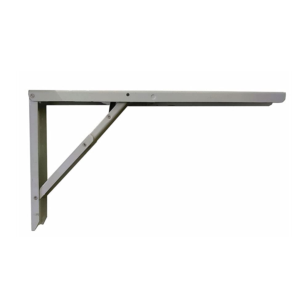 Folding Steel Square Abat-table Silver 30x52cm