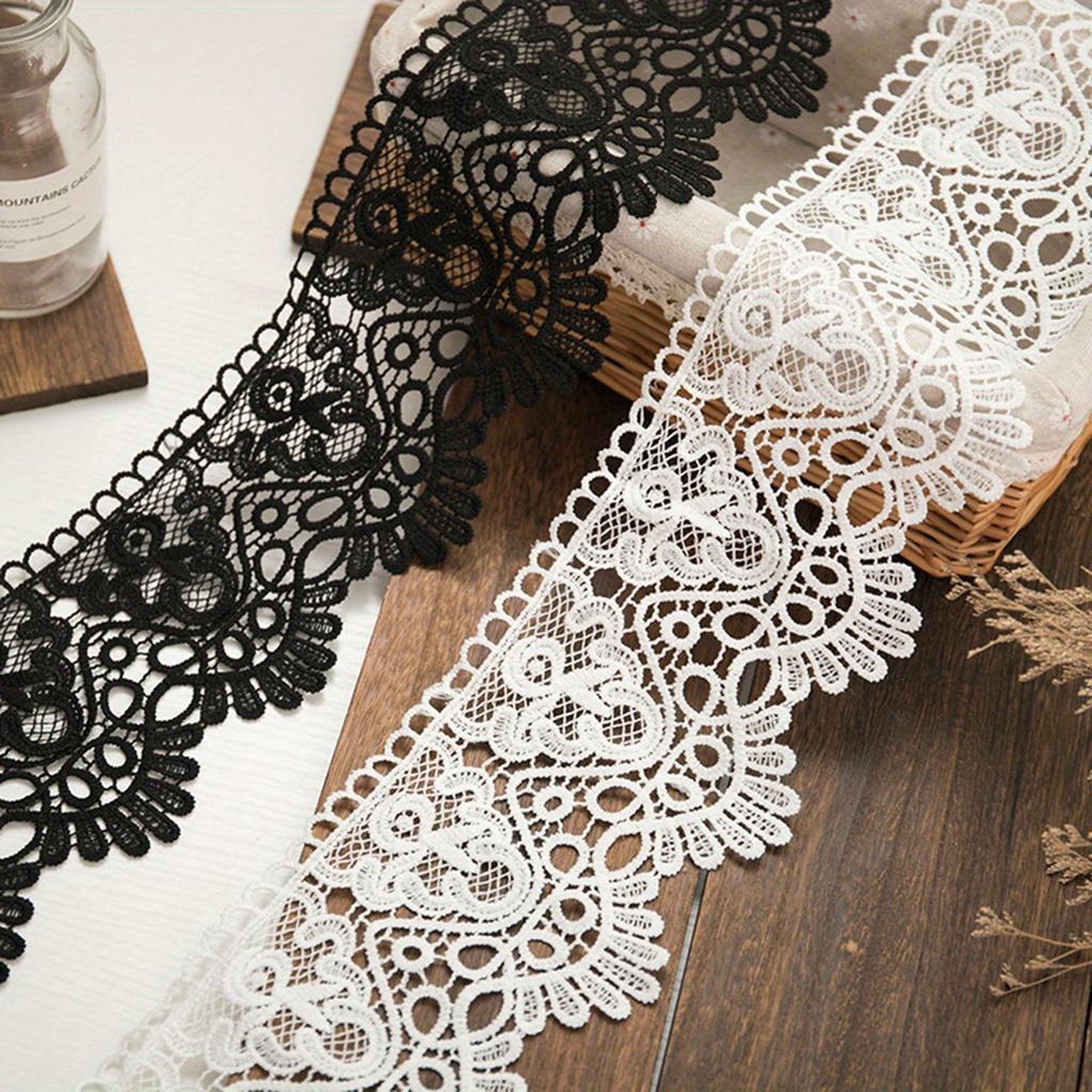 3 Yards Inelastic Europe Crown Lace Trim Pattern Embroidery Lace Sewing Craft For DIY, Clothes Decoration Sewing Accesssories,