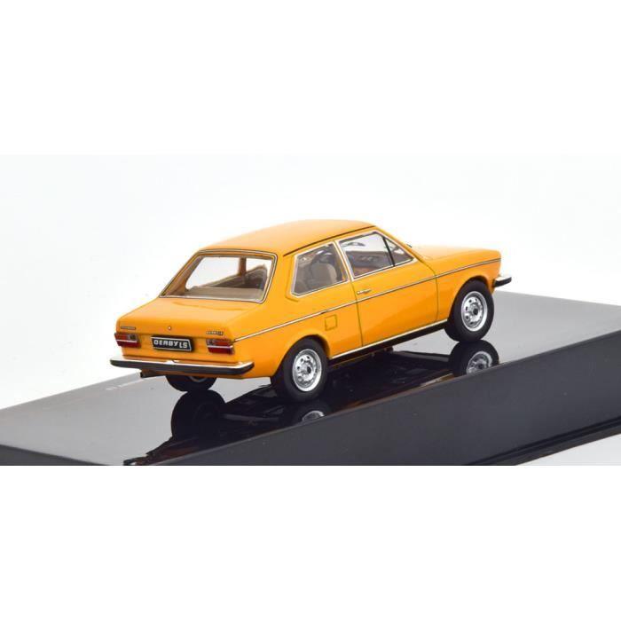 Voiture miniature - ixo models - vw volkswagen derby mk1 ls 1977 - jaune orange - adulte - intérieur