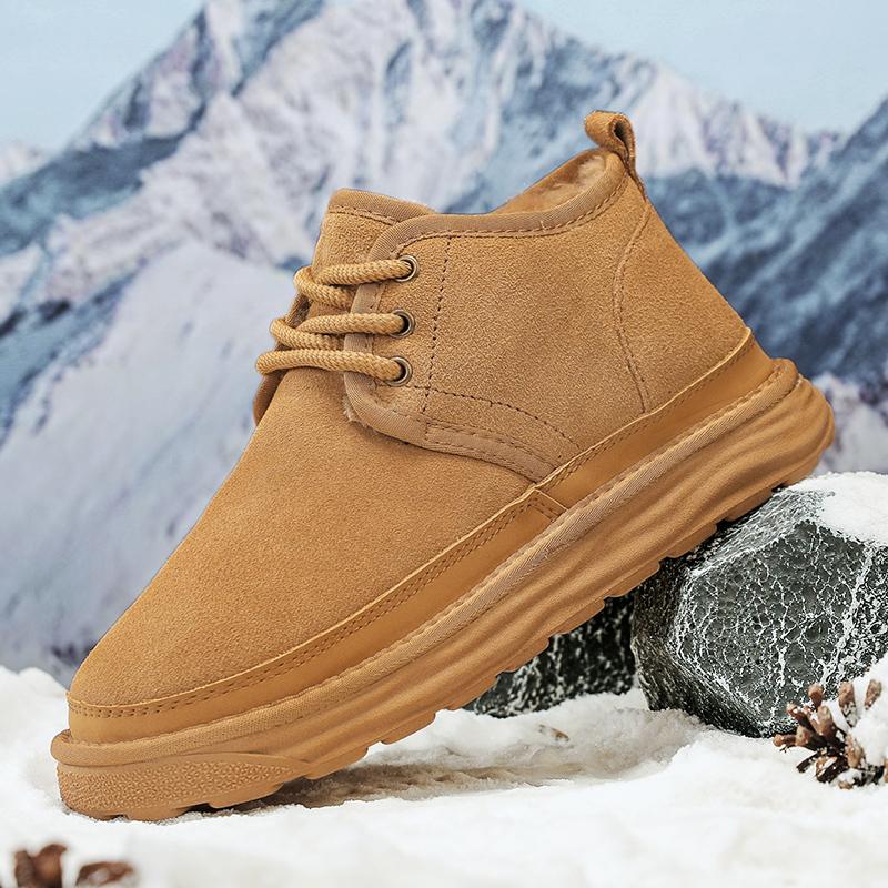 FashionWinter Warm Snow Boots Minimalist Barefoot Trainers Waterproof Barefoot Shoes Casual Ankle Boots Closure Trail Running Shoes