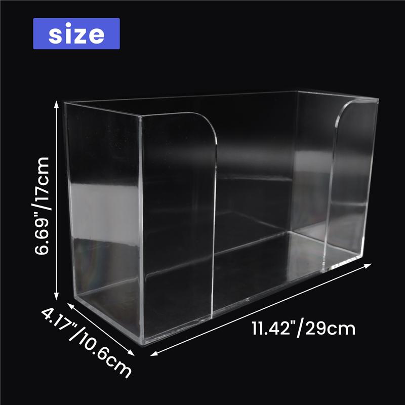 A95I-Countertop Paper Towel Dispenser,Clear Guest Towel Napkin Holder, Suitable For Z-Fold, C-Fold Or Multi-Fold Paper Towels