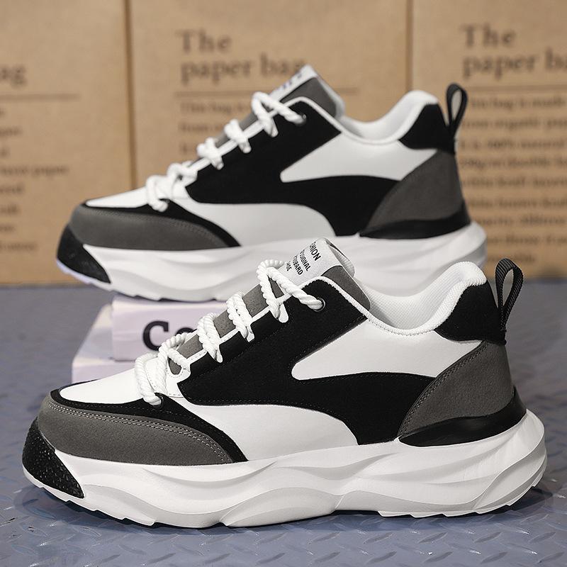 

Новые спортивные модные мужские кожаные туфли для отдыха кроссовки мужские кроссовки мужские классические горячие продажи кроссовки для бега 39-44 44 чёрный