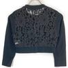 YOKOCHAN [Good Condition] YCN-416-041 Lace/knit crew neck knit tops 36 blackUsed
