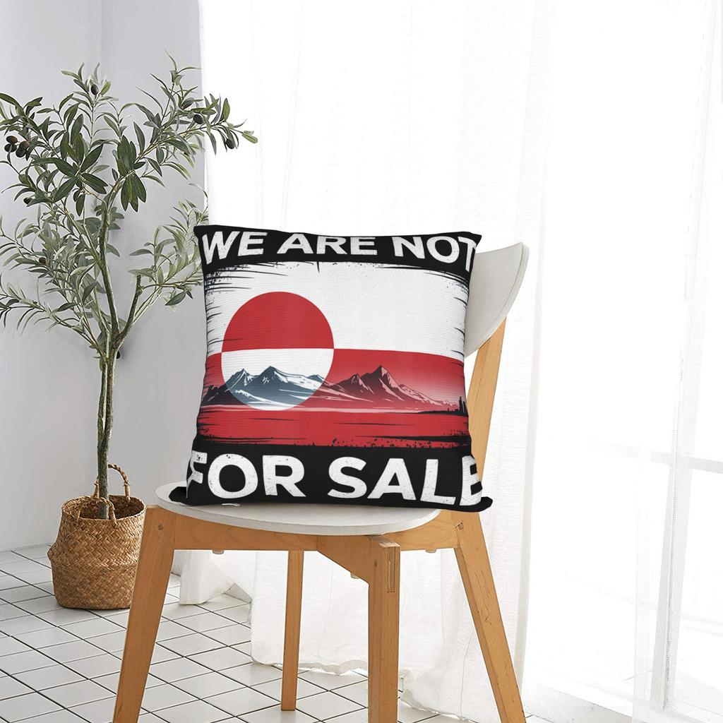 Greenland Is Not For Greenland Funny Greenland Pillowcases Pillow Case For Office Car Home Decor Comfy Pillow Cover