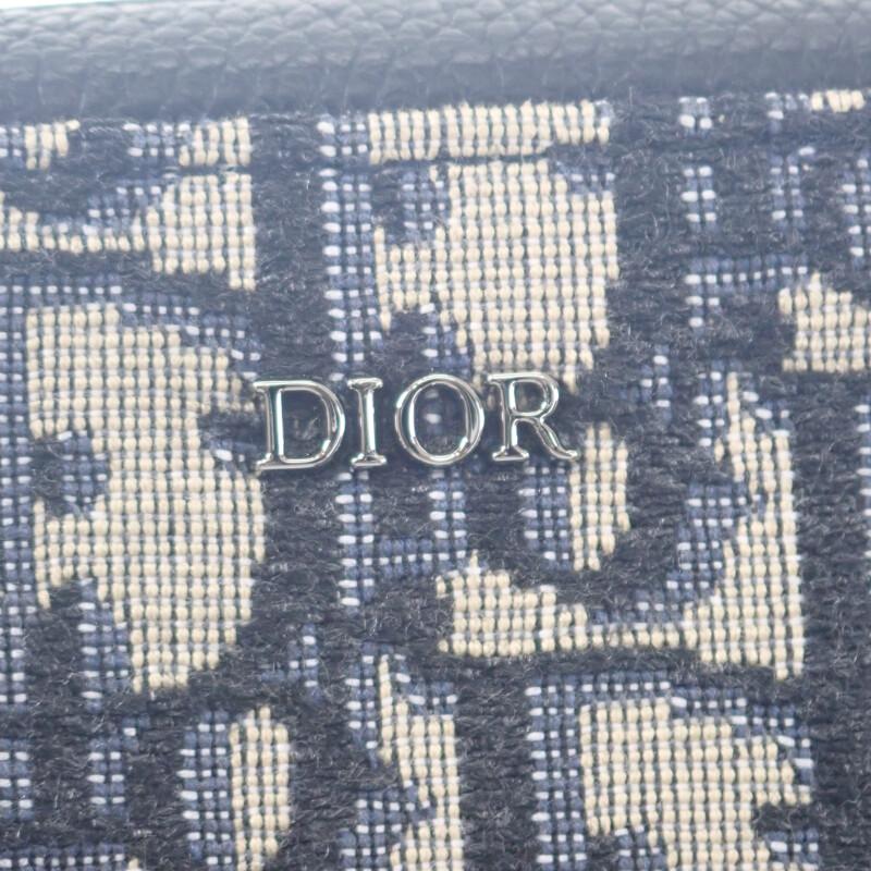 Dior  2ESBC265YSE-H05E Shoulder Bag Navy/beige canvas/leather Women