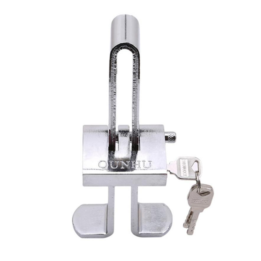 Auto Bremse Kupplung Pedal Lock Edelstahl Anti-diebstahl Gerät für Universal Auto Einbruch Alarm