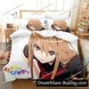 Anime Okami-san and Her Seven Companions Bedding Set Duvet Cover Bed Set Quilt Cover Pillowcase Comforter King Queen Size