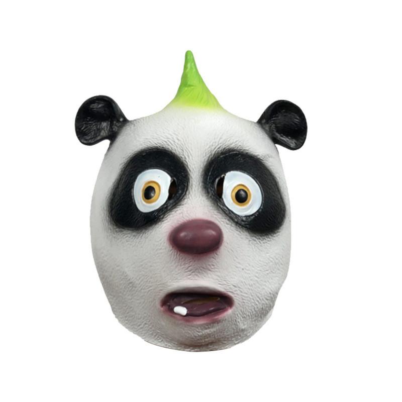 Hilarious Panda And Animal Latex Headpiece For Creative Costume And Diy Parties