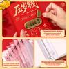 With Password Lock 100 Envelopes Money Saving Challenge Lucky Money Pu Savings Binder Reusable Portable Money Collection Book