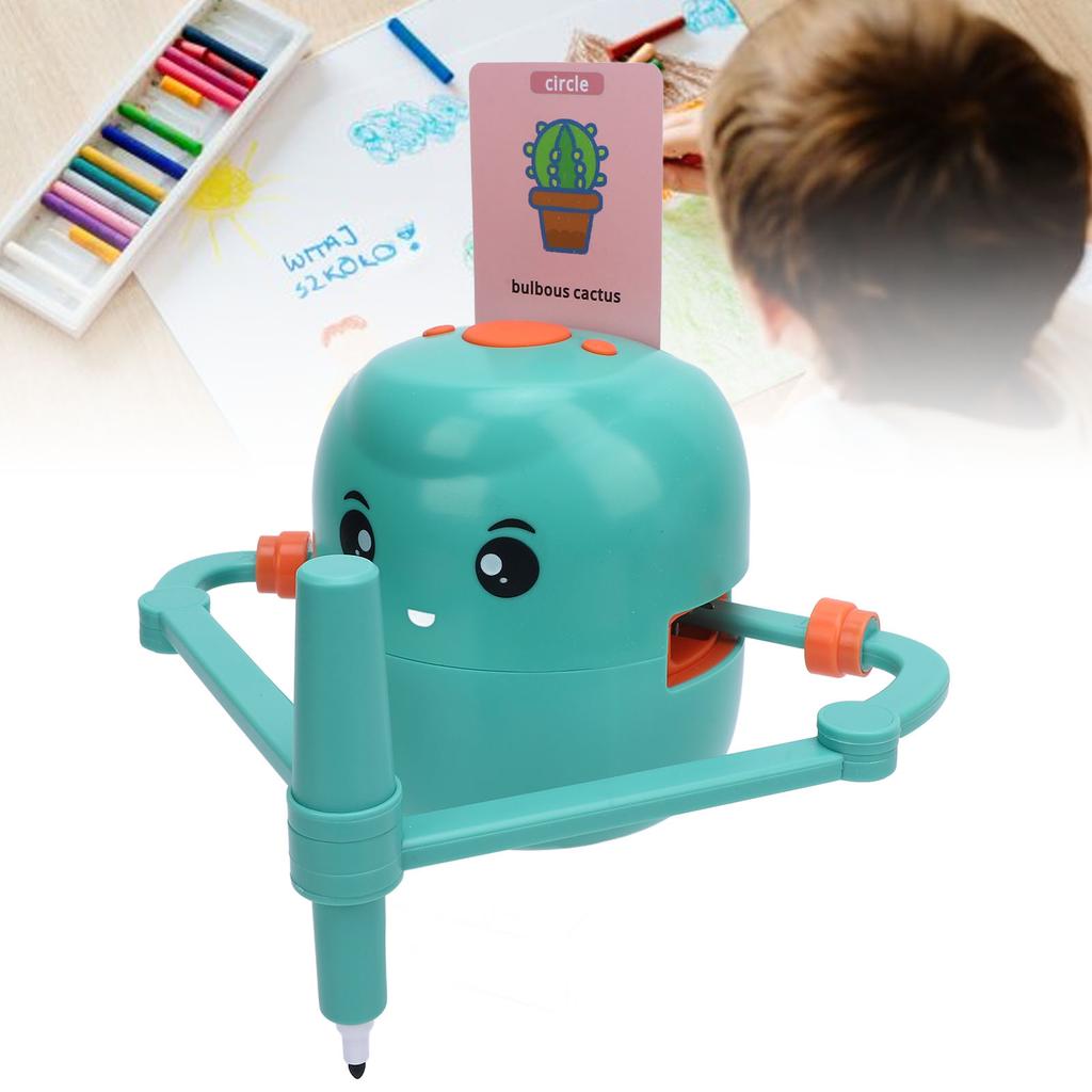 Smart Drawing Robot Educational Painting Learning Robot with Learning Word Cards Colored Pens for Girls Boys Over 5 Years Old