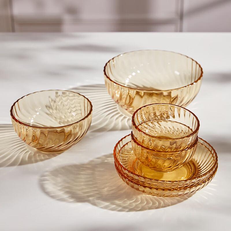 Corning Visions Amber Glass 6-Piece Dinnerware Set