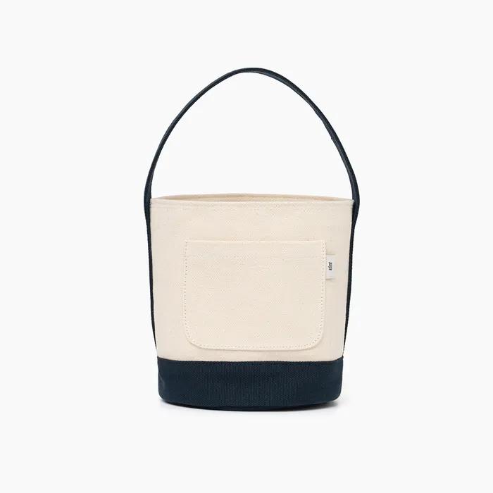 CANVAS BASKET BAG NAVY