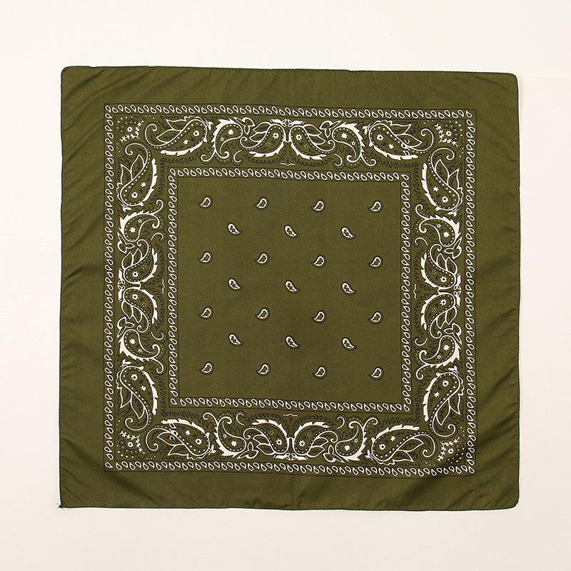 Fashion Bohemian Print Bandana Hair Bands for Women Turban Headband Square Scarf Handkerchief Hair Accessories Bonnet Hijab