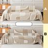 Black and White Four-season Universal Full-cover Fabric Sofa Towel, Light Luxury Chenille Sofa Cover Towel, Simple AB Double-sided Sofa Cover Towel