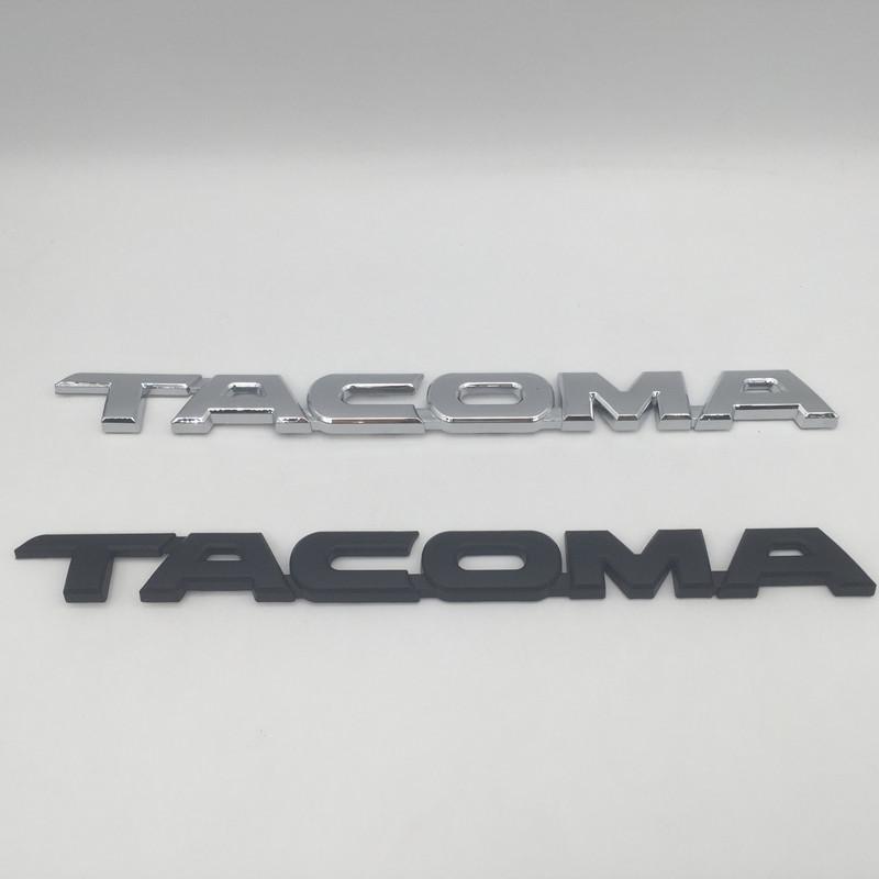 1pcs 3D ABS forTACOMA Car Letter Fender Side Emblem Rear Tail Trunk Decals Badge Sticker Decal Styling Auto Accessories