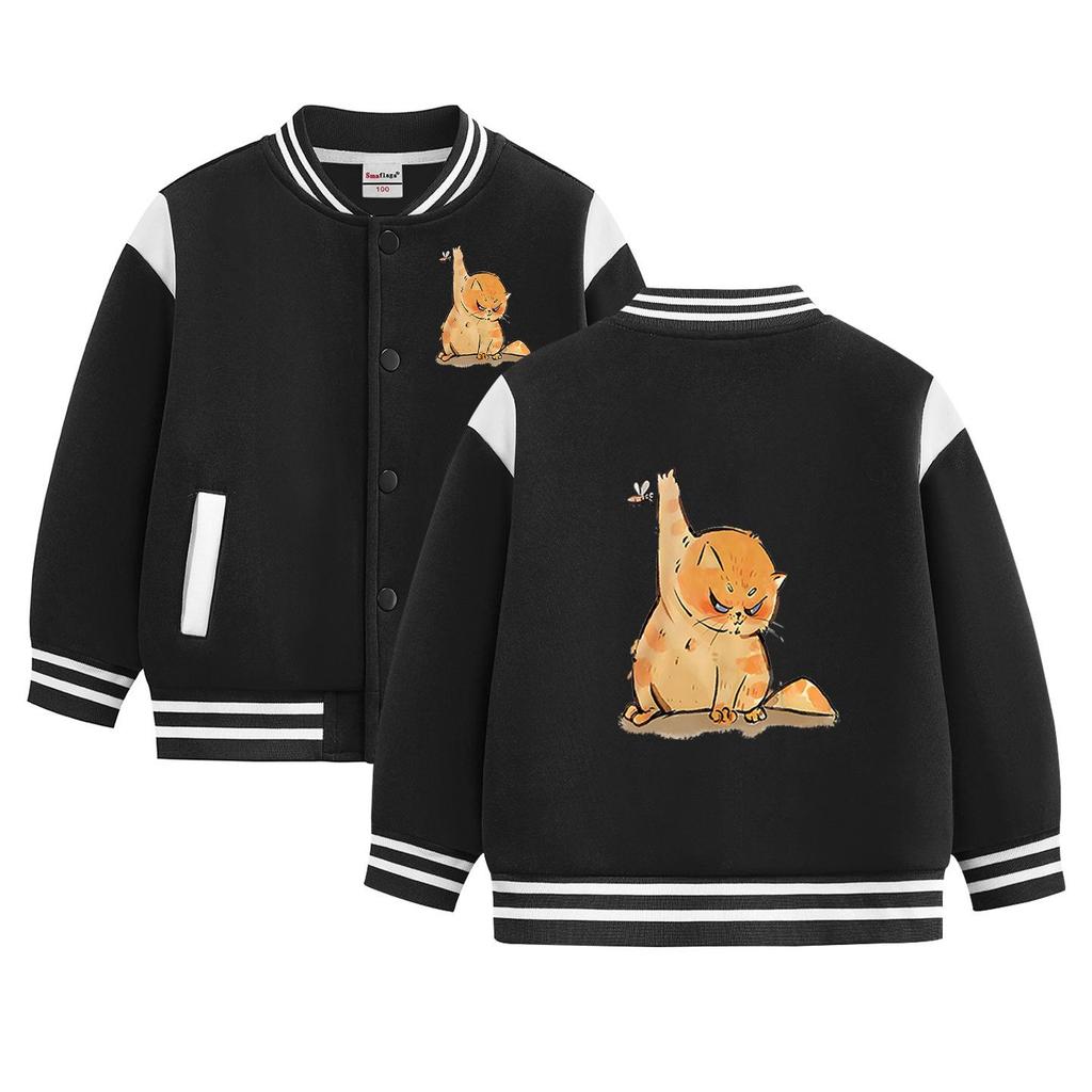 Children's Autumn/Winter Baseball Jacket - 2026 New Thickened Casual Outerwear for Boys and Girls.