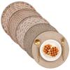 Nuovi Tovagliette da Pranzo Intrecciate Resistenti al Calore Lavabili Tappetino Isolante Stile Boho Rotondo per Tavolo da Caffè Cucina Sala da Pranzo
