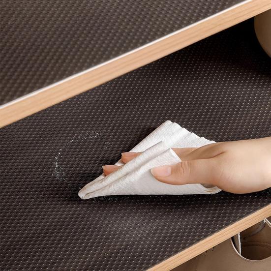 Clear Cabinet Liner Mat Thick EVA Non-Slip Shelf Drawer Liner Waterproof Oil-Proof Shelf Liner