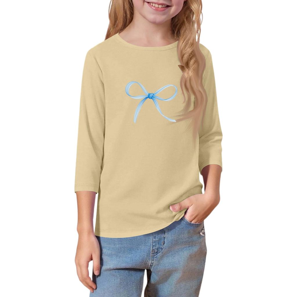 Top Infantil de Manga 3/4 com Gola O Casual Diário Estampado